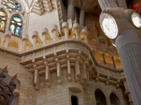 Upper wall detail, Antoni Gaudí's Sagrada Família, Barcelona