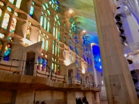 Stained glass, Antoni Gaudí's Sagrada Família, Barcelona