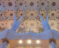 Ceiling, Antoni Gaudí's Sagrada Família, Barcelona