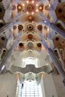 Window and ceiling, Antoni Gaudí's Sagrada Família, Barcelona