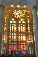 Stained glass, Antoni Gaudí's Sagrada Família, Barcelona