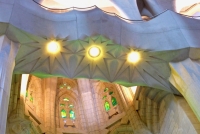 Interior details, Antoni Gaudí's Sagrada Família, Barcelona