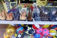 Sagrada Família souvenirs, Barcelona. I really like the one that's melting