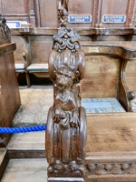 13th century carvings in the choir stalls, Salisbury Cathedral