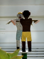 Handmade figures at the whirligig house on 29th Street, San Diego, 2008