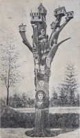 Cayuga Totem, near Sciopioville, NY,  postcard