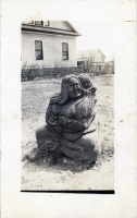 Mother And Child carving postcard
