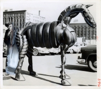 Tire Horse, Brainerd, Minnesota,  UP press photo