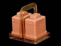 The architectural presence of these art deco shakers deserves viewing from two angles The architectural presence of these art deco shakers deserves viewing from two angles