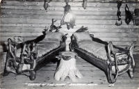 Beds,, Shrine of the Pines, Baldwin, Michigan, postcard Beds,, Shrine of the Pines, Baldwin, Michigan, postcard