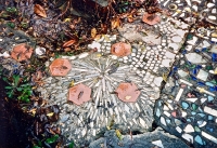 Sidewalk mosaic, Howard Finster's Paradise Garden, circa 1990 Sidewalk mosaic, Howard Finster's Paradise Garden, circa 1990