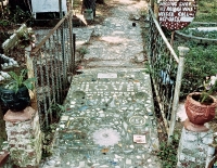 Long view of sidewalk, Howard Finster's Paradise Garden, circa 1990 Long view of sidewalk, Howard Finster's Paradise Garden, circa 1990