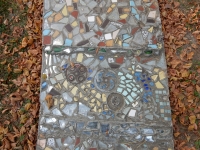 Sidewalk mosaics, Howard Finster's Paradise Garden, 2016