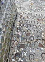 Bottle house and sidewalk at Howard Finster's Paradise Garden, 2016 Bottle house and sidewalk at Howard Finster's Paradise Garden, 2016