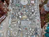 Objects embedded in sidewalk, Howard Finster's Paradise Garden, 2016 Objects embedded in sidewalk, Howard Finster's Paradise Garden, 2016