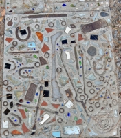 Objects embedded in sidewalk, Howard Finster's Paradise Garden, 2016 Objects embedded in sidewalk, Howard Finster's Paradise Garden, 2016