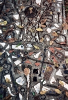 Tools embedded in sidewalk, Howard Finster's Paradise Garden, circa 1990 Tools embedded in sidewalk, Howard Finster's Paradise Garden, circa 1990