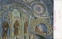 Color view of Capuchin monks ossuary, postcard Color view of Capuchin monks ossuary, postcard