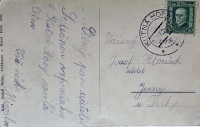 Kostnice v Sedlci ossuary, Sedlec, Czech Republic, postcard-verso