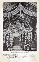 Kostnice v Sedlci ossuary, Sedlec, Czech Republic, postcard Kostnice v Sedlci ossuary, Sedlec, Czech Republic, postcard