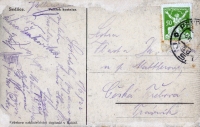 Kostnice v Sedlci ossuary, Sedlec, Czech Republic, postcard-verso