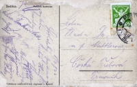 Kostnice v Sedlci ossuary, Sedlec, Czech Republic, postcard-verso Kostnice v Sedlci ossuary, Sedlec, Czech Republic, postcard-verso