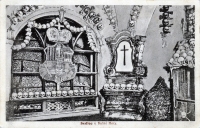 Kostnice v Sedlci ossuary, Sedlec, Czech Republic, postcard Kostnice v Sedlci ossuary, Sedlec, Czech Republic, postcard