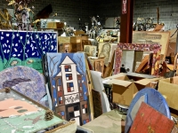 Jimmie Lee Sudduths, and more stuff , at Souls Grown Deep warehouse, Atlanta