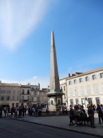 Ancient obelisk on 19th century base, Arles