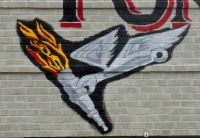 Detail, Painted wall, Tony's Auto Repair Detail, Painted wall, Tony's Auto Repair