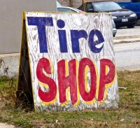 Tire Shop sign Tire Shop sign