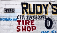 Rudy's Tire Shop sign Rudy's Tire Shop sign