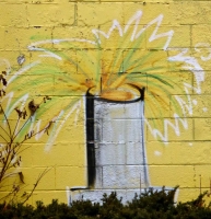 Roman candle, Fireworks store painted wall Roman candle, Fireworks store painted wall