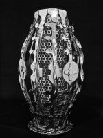 Stanley Szwarc stainless steel vase with perforated interior
