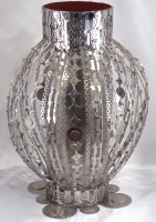 Stanley Szwarc stainless steel roundish vase