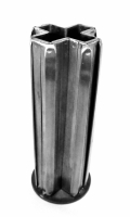 Stanley Szwarc stainless steel vase, early 1990s, 3x3x7.75