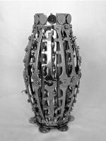 Stanley Szwarc simple stainless steel vase