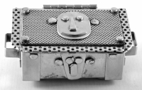 Stanley Szwarc stainless steel small face box, front view