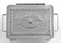 Stanley Szwarc stainless steel face box with abstract eye