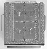 Stanley Szwarc stainless steel face box with four bat-like faces