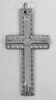 Stanley Szwarc visionary stainless steel cross, 1990s, 1.685x3.25 P1010657.jpg