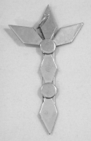 Stanley Szwarc visionary stainless steel cross, 1990s, 1.365x3 Stanley Szwarc visionary stainless steel cross, 1990s, 1.365x3 P1010690.jpg