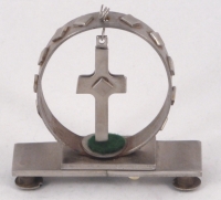 Stanley Szwarc visionary stainless steel cross, 1980s, 3.165x1x2.75, $3 P1010844.jpg