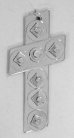 Stanley Szwarc visionary stainless steel cross, 1990s, 1.25x3.25 P1020201.jpg