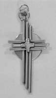 Stanley Szwarc visionary stainless steel cross, c. 1992, 2x3 P1020221.jpg