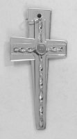 Stanley Szwarc visionary stainless steel cross, 1990s, 1.25x3.25 P1020233.jpg