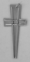 Stanley Szwarc visionary stainless steel cross, 1990s, 1.25x2.75 P1020264.jpg