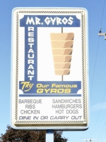 Mr. Gyros Restaurant, Lincoln, Michigan. The graphic seems familiar Mr. Gyros Restaurant, Lincoln, Michigan. The graphic seems familiar