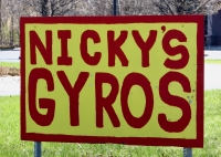 One of two NIcky's, Nicky's Gyros, U.S. 20, Portage, Indiana. Gone One of two NIcky's, Nicky's Gyros, U.S. 20, Portage, Indiana. Gone