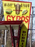 One of two NIcky's, Nicky's Gyros, U.S. 20, Portage, Indiana. Gone